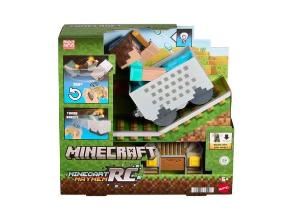 Minecraft RC Steve with Minecart