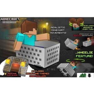 Minecraft RC Steve with Minecart
