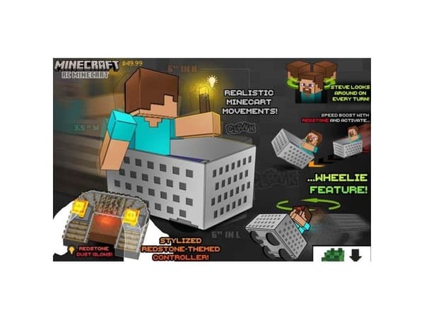 Minecraft RC Steve with Minecart