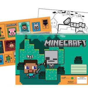 Minecraft Ritblock A4 - 40 Ark och Klistermärken