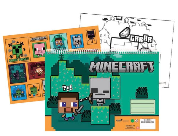 Minecraft Ritblock A4 - 40 Ark och Klistermärken