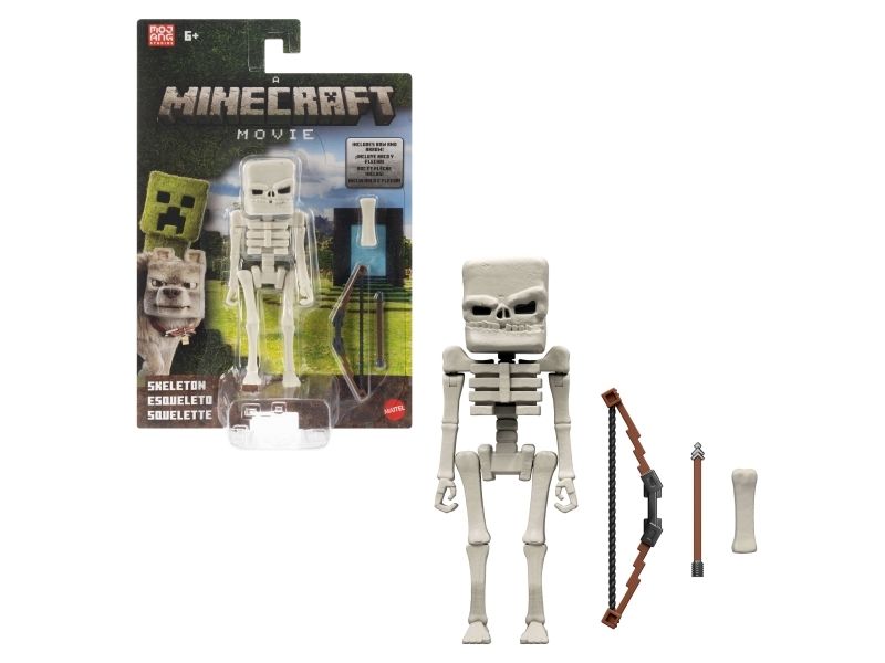 Minecraft Skeleton Figure, 6 År, Multifärg, Plast