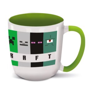 Minecraft Squared Pattern - Young Adult Ceramic Elite Mug In Gift Box (385ml)