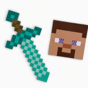 Minecraft Svärd med Stevemask Utklädnad Limited Edition