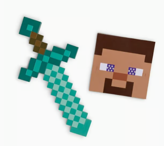 Minecraft Svärd med Stevemask Utklädnad Limited Edition