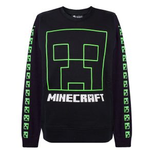 Minecraft Sweatshirt för pojkar med krypande ansikte