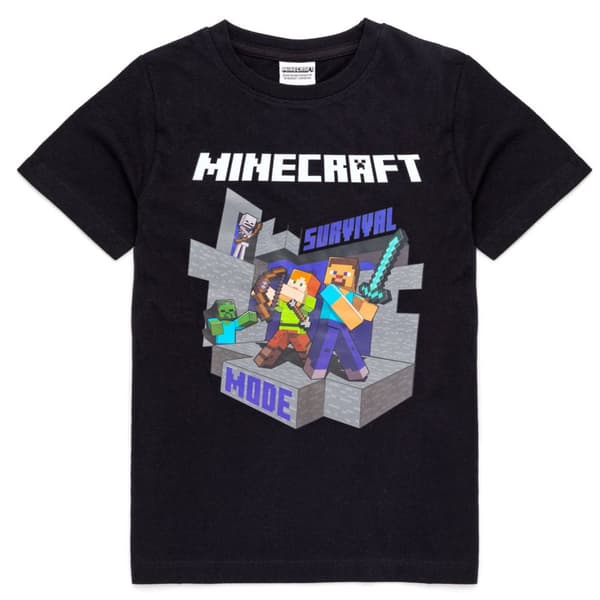 Minecraft T-shirt för barn/barn med överlevnadsläge