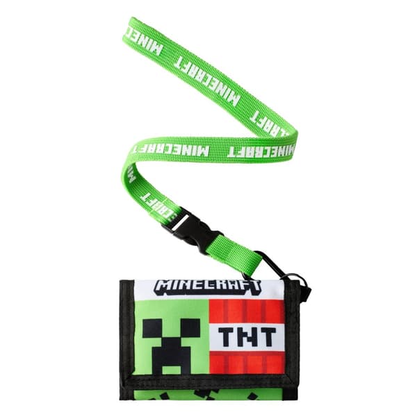 Minecraft TNT Creeper Strap Wallet