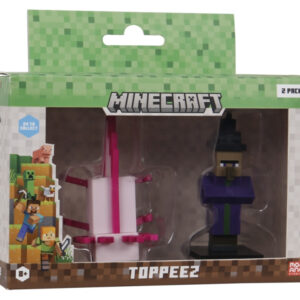 Minecraft Toppeez Figurer 2-pack Axolotl & Villager - Minecraft - Leksaksaffären