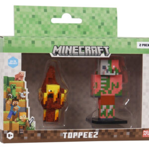 Minecraft Toppeez Figurer 2-pack Blaze & Zombie Piglin - Minecraft - Leksaksaffären