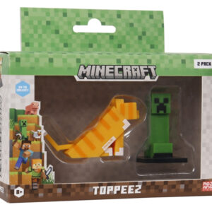 Minecraft Toppeez Figurer 2-pack Cat & Creeper - Minecraft - Leksaksaffären