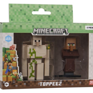 Minecraft Toppeez Figurer 2-pack Golem & Villager - Minecraft - Leksaksaffären