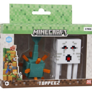 Minecraft Toppeez Figurer 2-pack Guardian & Ghast - Minecraft - Leksaksaffären