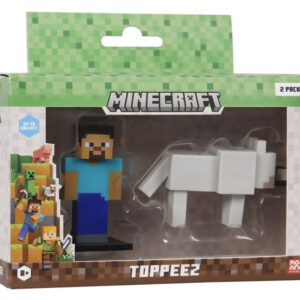 Minecraft Toppeez Figurer 2-pack Steve & Dennis - Minecraft - Leksaksaffären