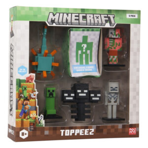 Minecraft Toppeez Figurer 6-pack Deluxe box Zombie Pig - Minecraft - Leksaksaffären