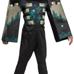 Minecraft Warden Deluxe-kostym, 7-8 år, 127-136 cm