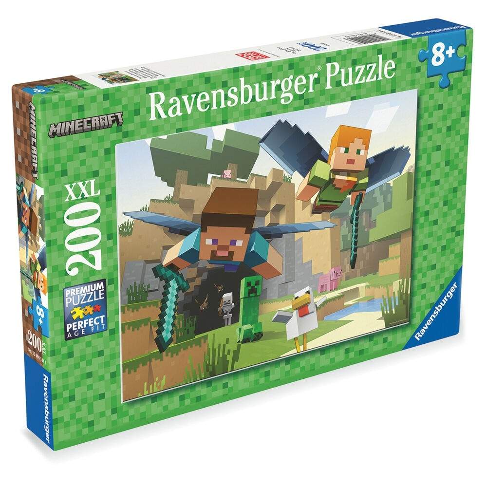 Minecraft XXL pussel 200 bitar för barn och vuxna