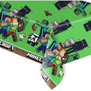 Minecraft grön plastduk 120x180 cm