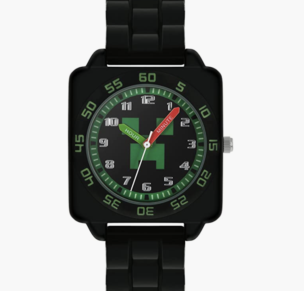 Minecraft klocka barn med silikonrem