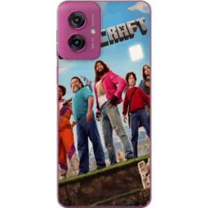 Motorola Moto G55 Genomskinligt Skal A Minecraft Movie