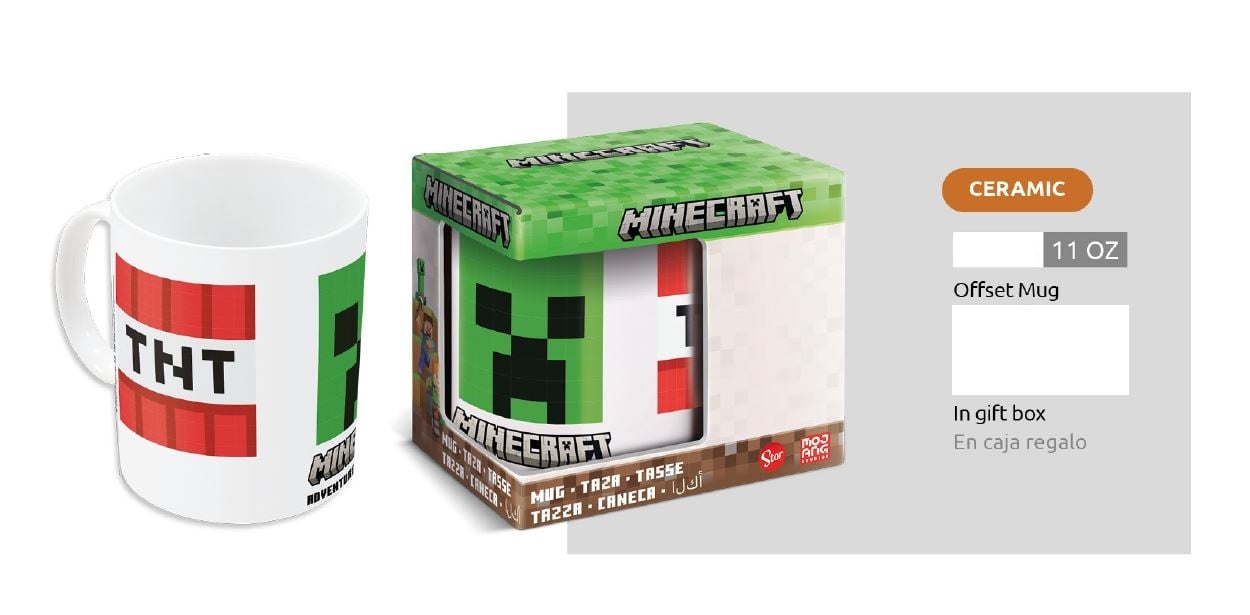 Mug Minecraft TNT Ceramic 325ml