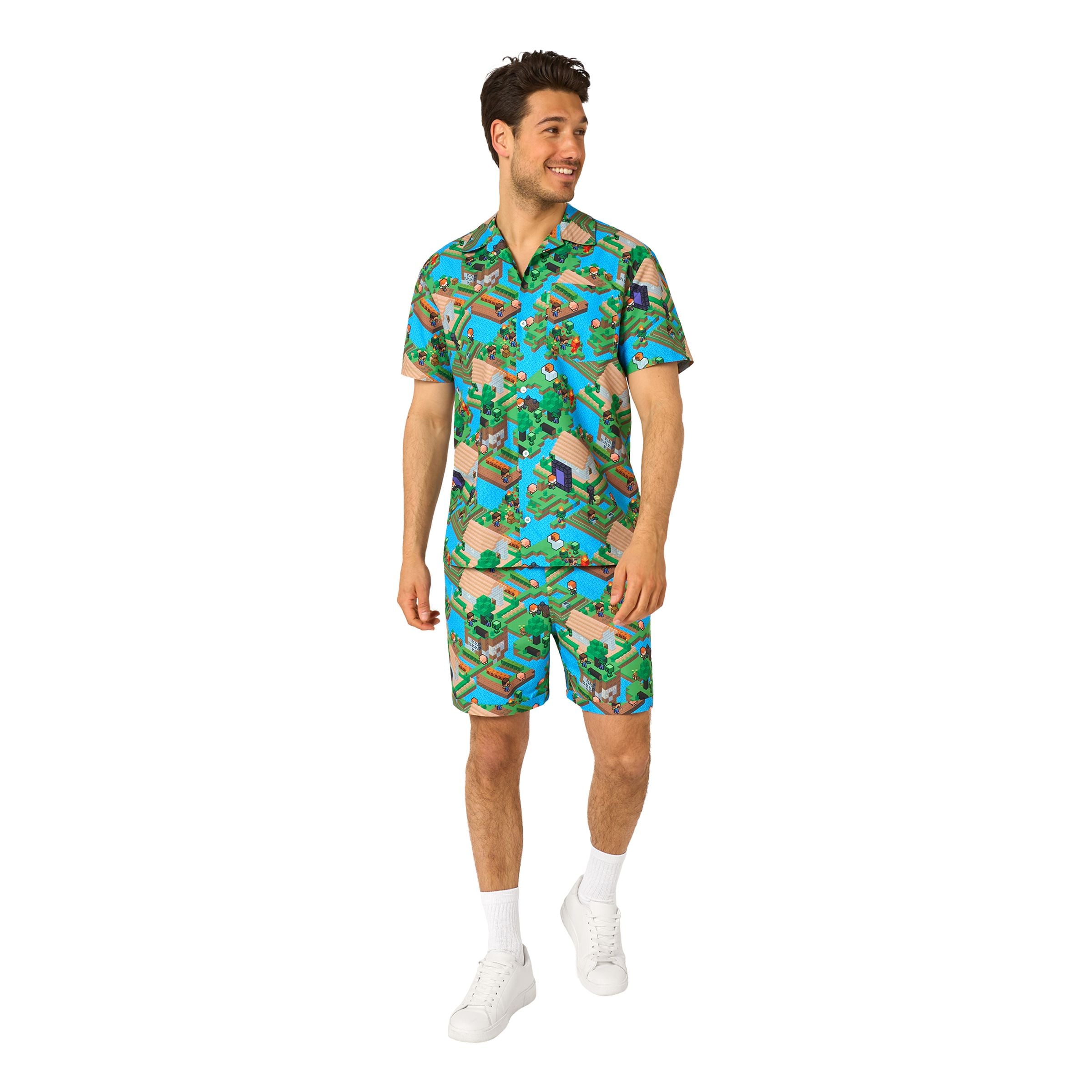 OppoSuits Minecraft Overworld Shorts Kostym - XX-Large