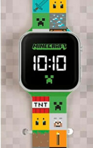 Peers Hardy - Led Strap Watch - Minecraft Printed Led Watch (Colour)