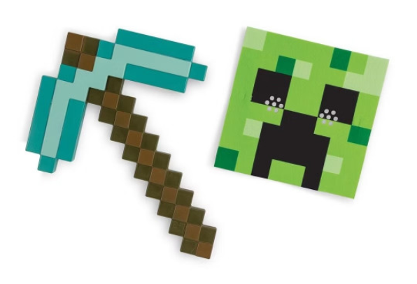 Pickaxe med Creepermask Utklädnad Minecraft