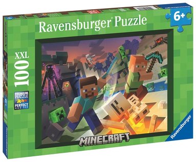 Pussel 100 bitar XXL - Minecraft Monster