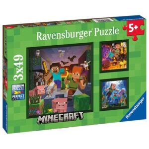 Pussel 3x49 bitar Minecraft Biomes