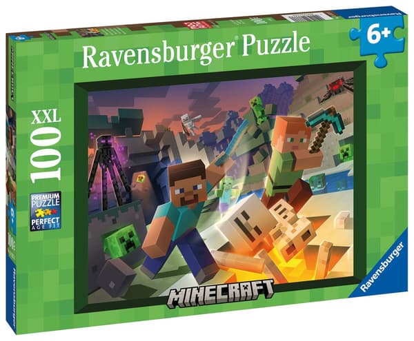 Ravensburger Minecraft Monster Pussel 100 bitar XXL