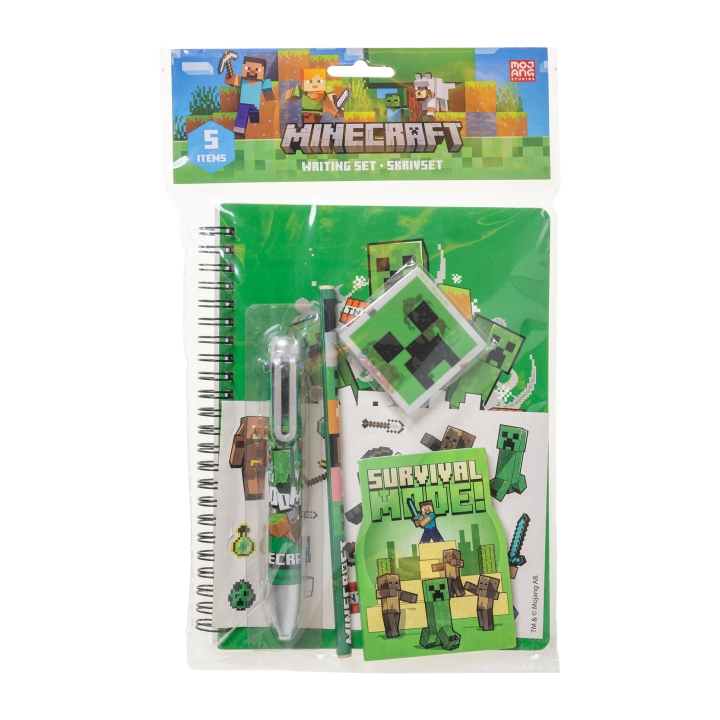 STOR Minecraft skrivset med flerfärgad penna (166506128)