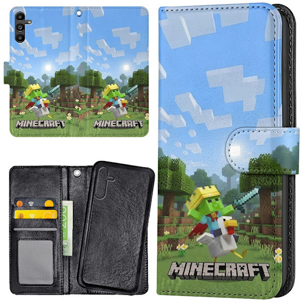 Samsung Galaxy A17 5G - Plånboksfodral/Skal Minecraft