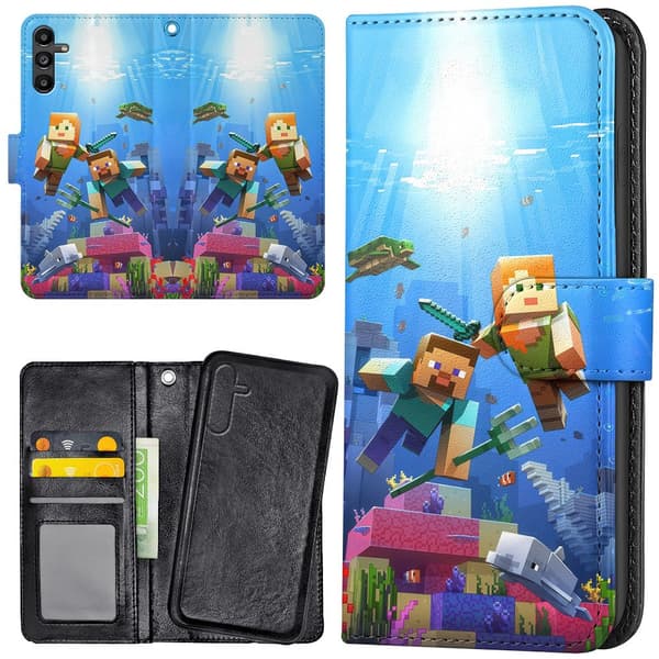 Samsung Galaxy A56 5G - Plånboksfodral/Skal Minecraft