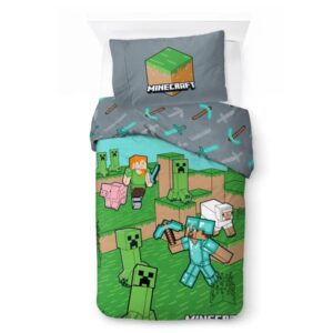 Sängkläder för barn - Minecraft Djur och monster 140×200 cm, 70×90 cm