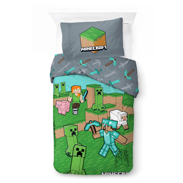Sängkläder för barn - Minecraft Djur och monster 140×200 cm, 70×90 cm