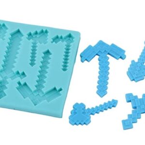 Silikonform för sockerpasta 3D Minecraft SVÄRD
