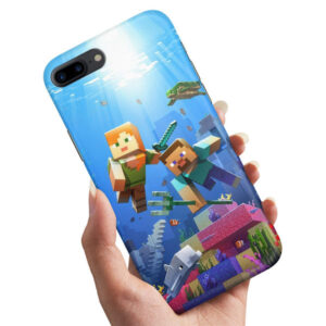 Skal / Mobilskal till iPhone 7 / 8 Plus - Minecraft
