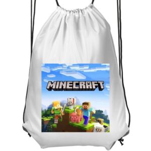 Sportig Gympapåse | Bekväm Träningsväska för Barn Minecraft Creeper block pixel retro gaming