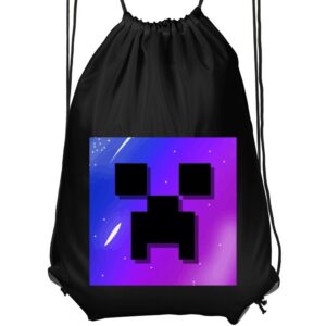 Sportig Gympapåse | Bekväm Träningsväska för Barn Svart Barn Minecraft Minecraft Svart Barn