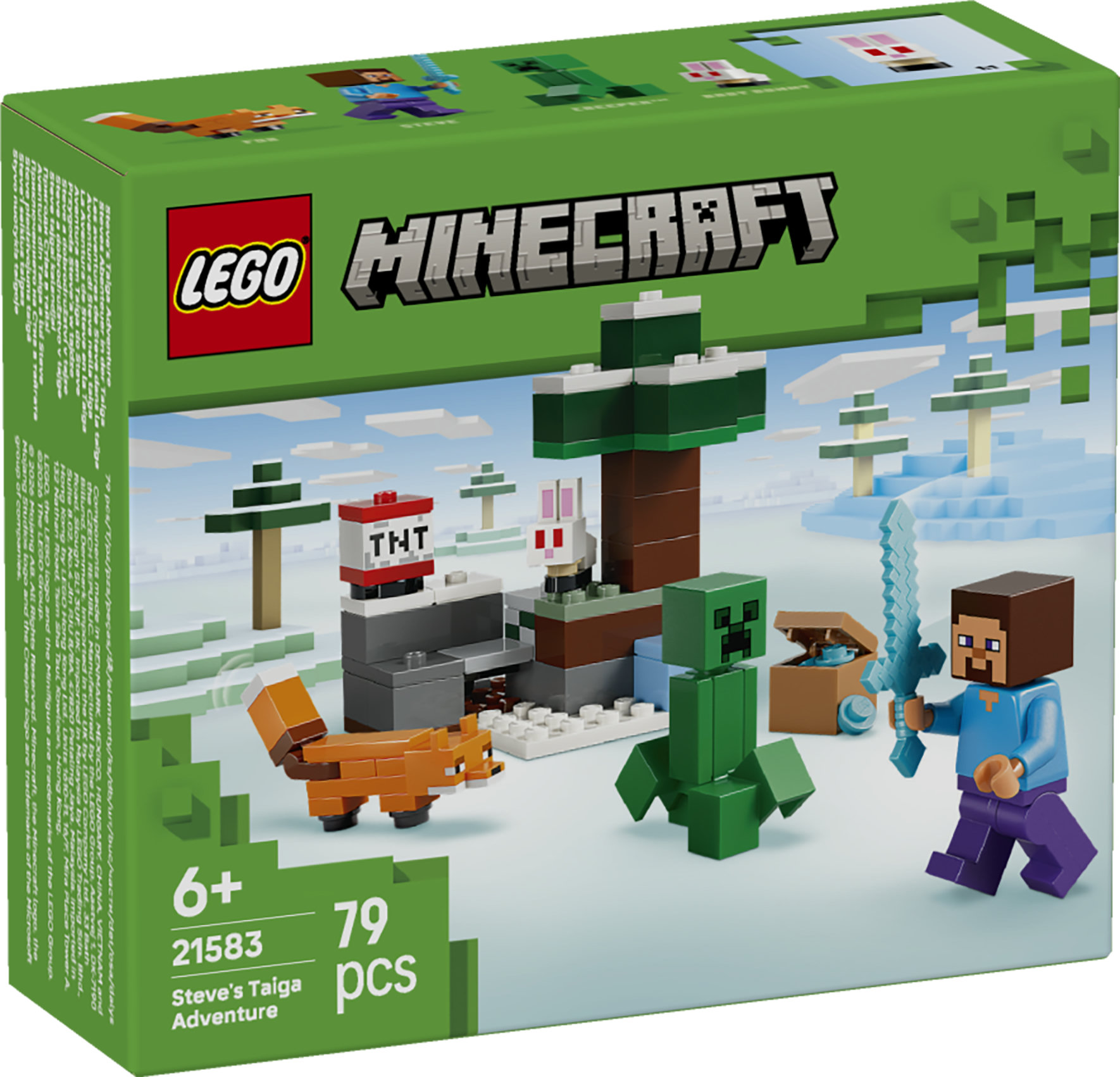 Steves taigaäventyr LEGO Minecraft (21583)