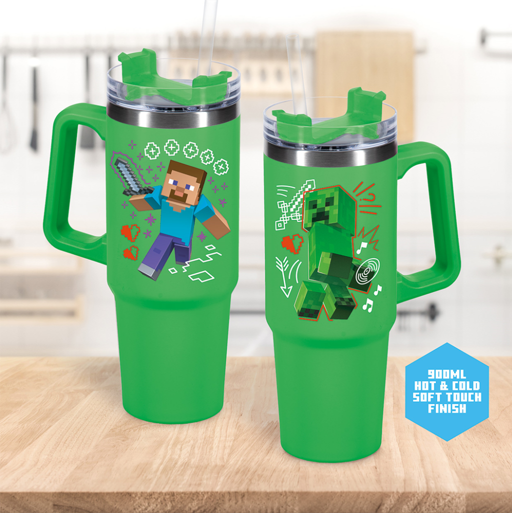Travel Mug Minecraft Steeve With Straw XL 900ml
