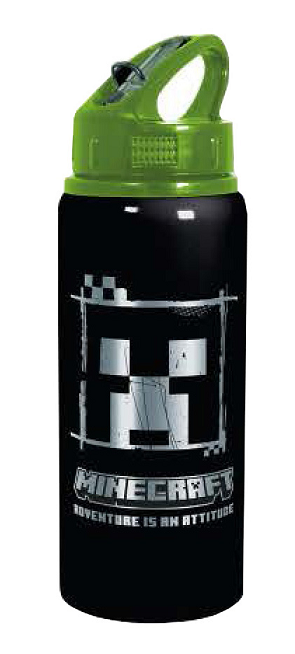 Water Bottle Minecraft Aluminium 730ml