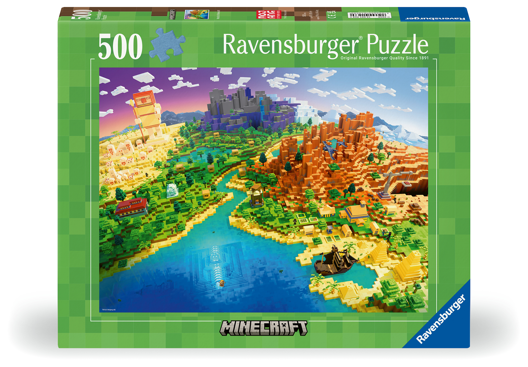 World of Minecraft Pussel 500 bitar, Ravensburger