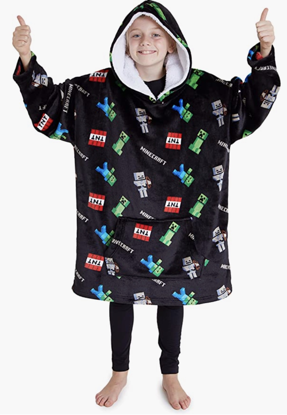 Minecraft mysig huvtröja / badrock barn
