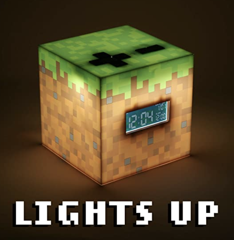 Minecraft väckarklocka med ljus