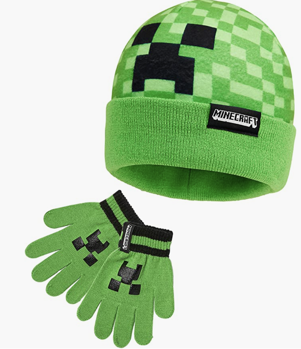 Minecraft fingervantar & mössa